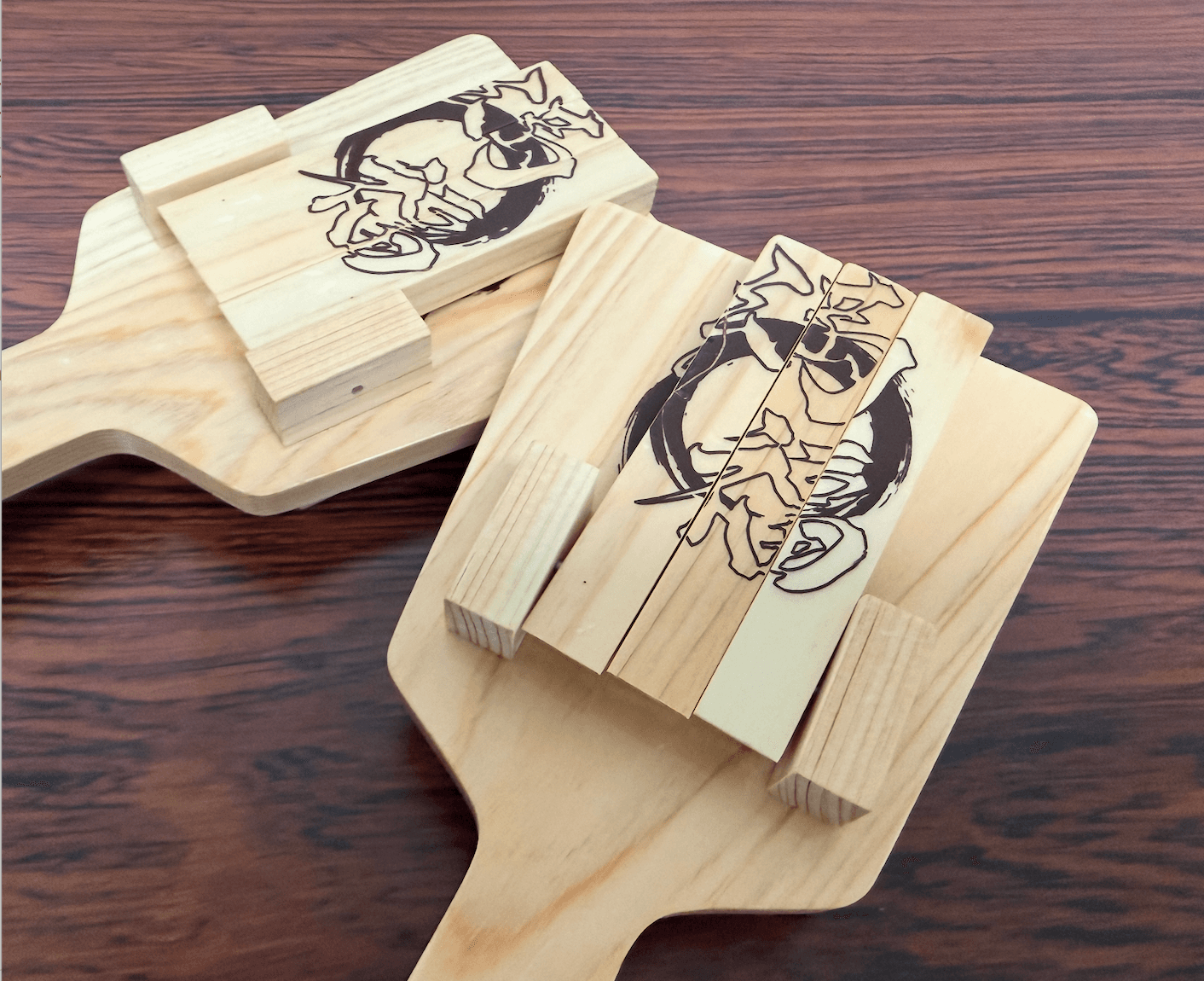 オリジナルの鳴子とチーム旗が完成しました！