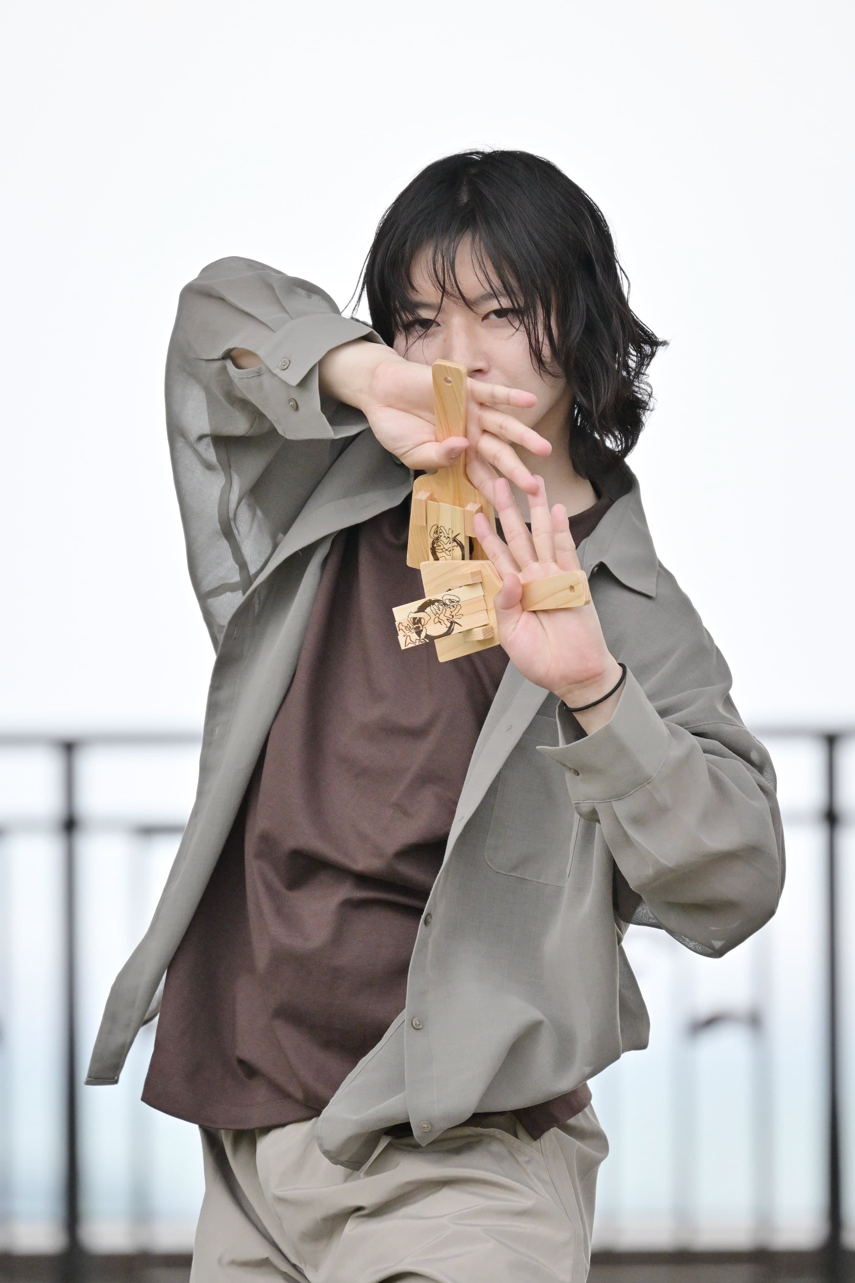 演舞中の満福メンバー